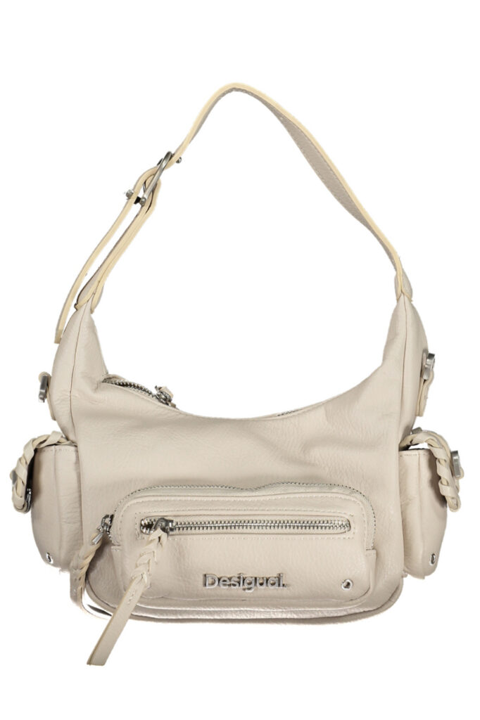 DESIGUAL WHITE WOMEN'S BAG 24SAXP32_BI1001