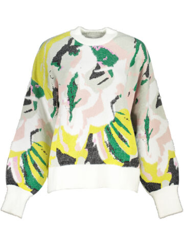 DESIGUAL WHITE WOMEN'S SWEATER 23WWJF42_BI9019