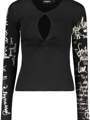 DESIGUAL WOMEN'S BLACK SWEATER 26SWTK18_NE2000