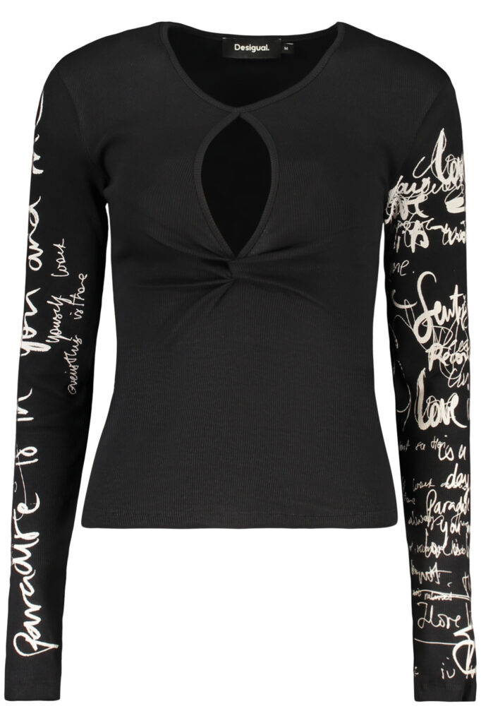 DESIGUAL WOMEN'S BLACK SWEATER 26SWTK18_NE2000