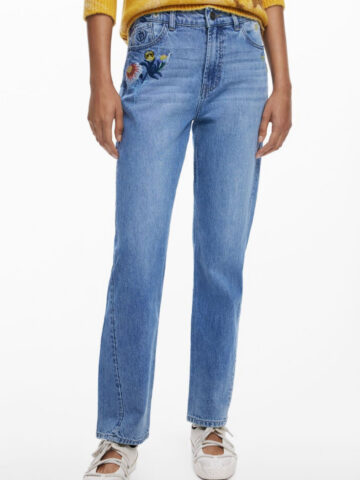 DESIGUAL WOMEN'S DENIM JEANS, BLUE 25WWDD23_AZ5053