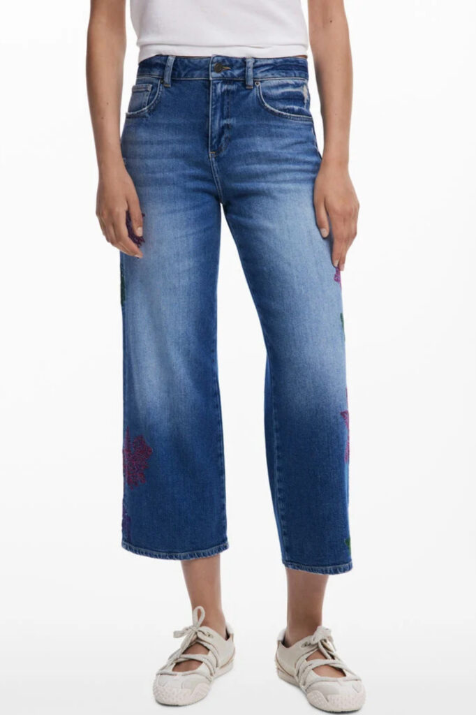 DESIGUAL WOMEN'S DENIM JEANS, BLUE 25WWDD21_AZ5053