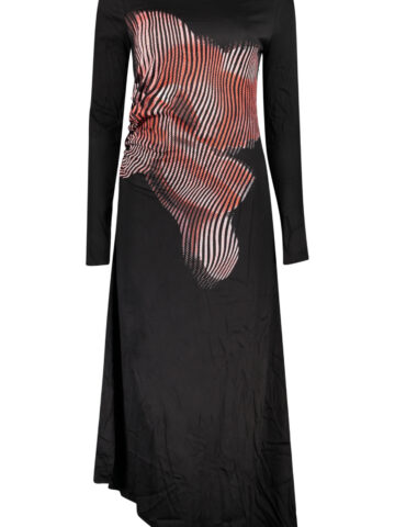 DESIGUAL WOMEN'S LONG BLACK DRESS 26SWVW10_NE2000