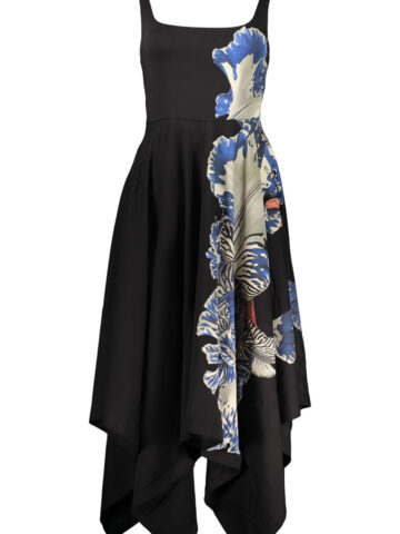 DESIGUAL WOMEN'S LONG BLACK DRESS 26SWVK44_NE2000