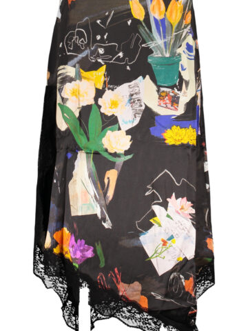DESIGUAL WOMEN'S LONG SKIRT BLACK 26SWFW03_NE2000