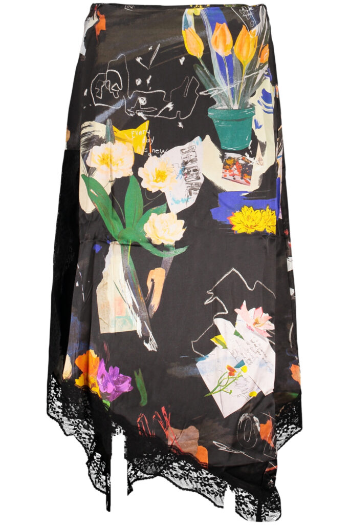 DESIGUAL WOMEN'S LONG SKIRT BLACK 26SWFW03_NE2000
