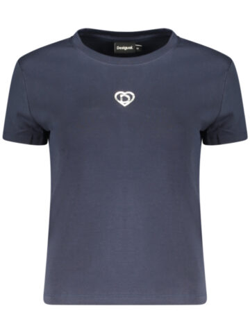 DESIGUAL WOMEN'S SHORT-SLEEVE T-SHIRT BLUE 26SWTK04_BL5000