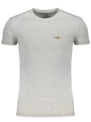 ERONAUTICA MILITARE MEN'S GRAY SHORT SLEEVE T-SHIRT SCOTI003J508_GR17171