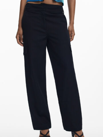DESIGUAL WOMEN'S BLACK TROUSERS 25WWPW08_NE2000